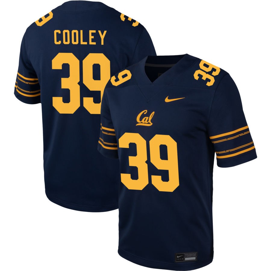 Michael Cooley Men's Nike  Navy Cal Bears Pick-A-Player NIL Football Game Jersey