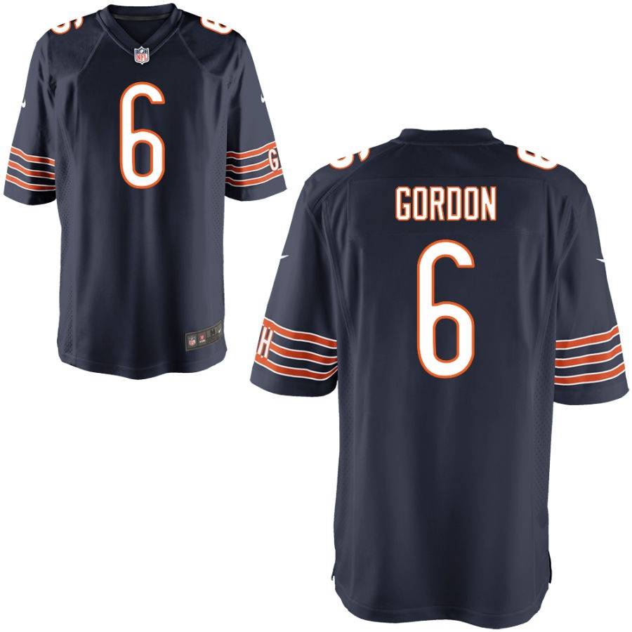 Kyler Gordon Youth Nike Navy Chicago Bears Custom Game Jersey