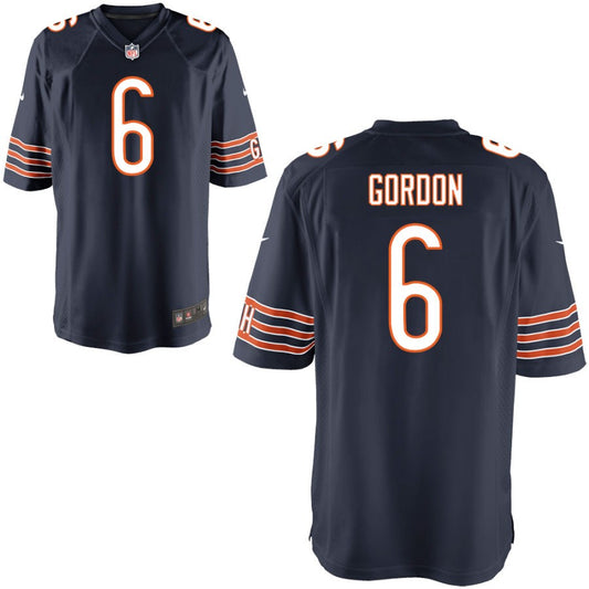 Kyler Gordon Youth Nike Navy Chicago Bears Custom Game Jersey