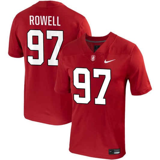 Zach Rowell Men's Nike Cardinal Stanford Cardinal Pick-A-Player NIL Replica Football Jersey