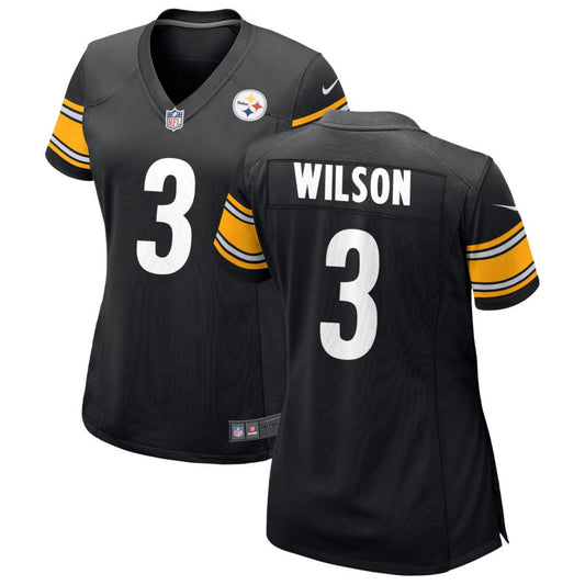 Russell Wilson Women's Nike Black Pittsburgh Steelers Custom Game Jersey