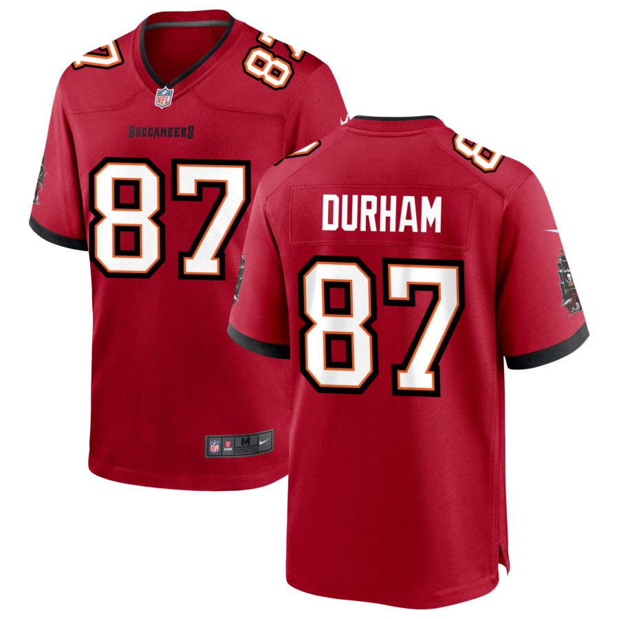 Payne Durham Men's Nike Tampa Bay Buccaneers Red Custom Game Jersey