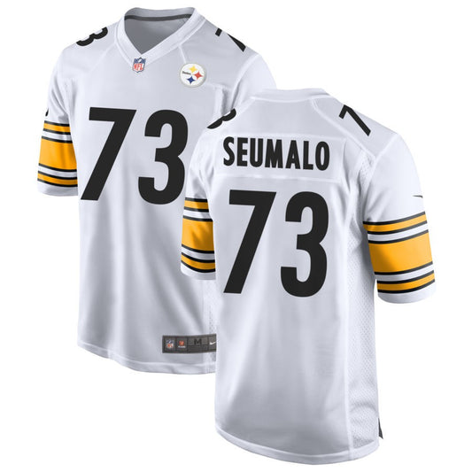 Isaac Seumalo Men's Nike White Pittsburgh Steelers Game Custom Jersey