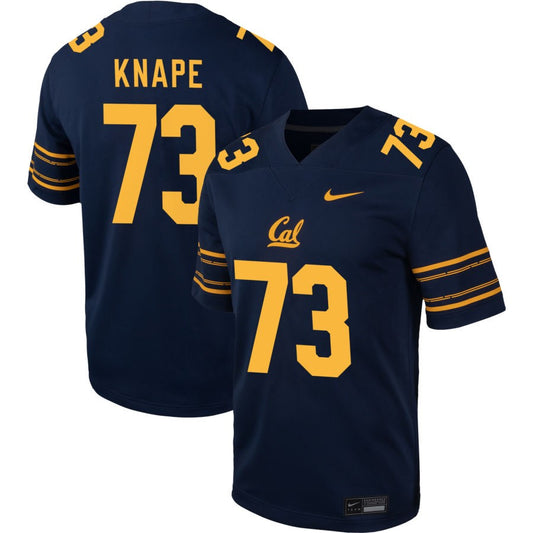 Tyler Knape Men's Nike  Navy Cal Bears Pick-A-Player NIL Football Game Jersey