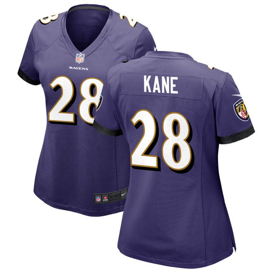 Sanoussi Kane Women's Nike Purple Baltimore Ravens Custom Game Jersey