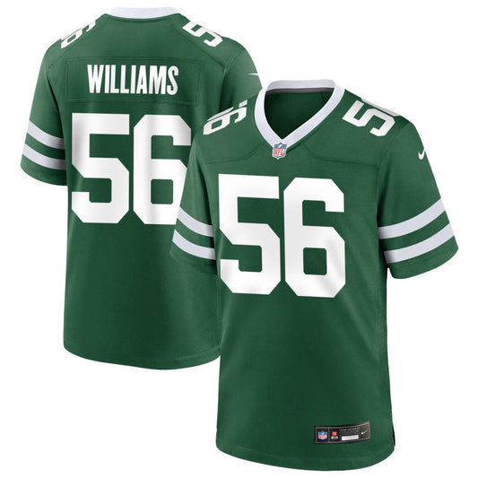 Quincy Williams Men's Nike  Legacy Green New York Jets Custom Game Jersey