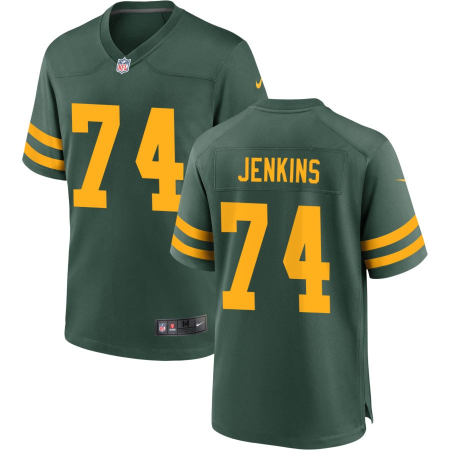 Elgton Jenkins Men's Nike Green Green Bay Packers Alternate Custom Jersey