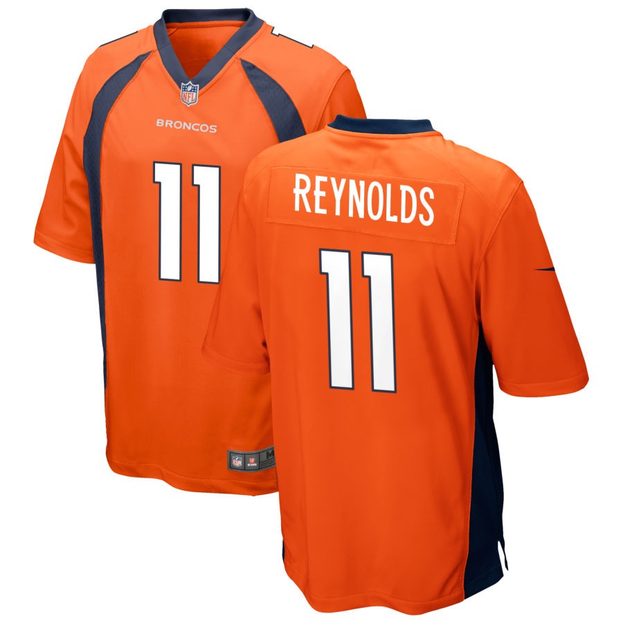 Josh Reynolds Men's Nike Orange Denver Broncos Custom Game Jersey