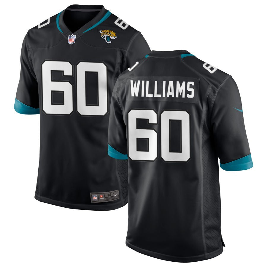 Darryl Williams Men's Nike Black Jacksonville Jaguars Custom Game Jersey