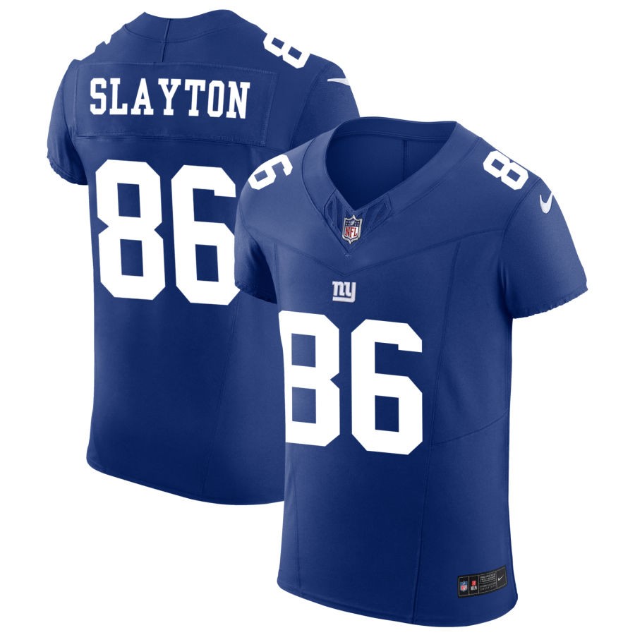 Darius Slayton Men's Nike Royal New York Giants Vapor F.U.S.E. Elite Custom Jersey