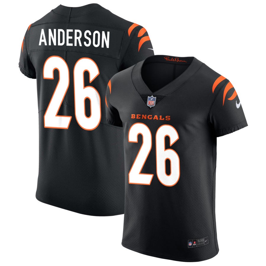 Tycen Anderson Men's Nike Black Cincinnati Bengals Vapor Elite Custom Jersey