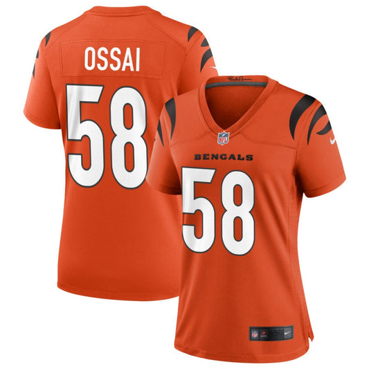 Joseph Ossai Women's Nike Orange Cincinnati Bengals Alternate Game Custom Jersey