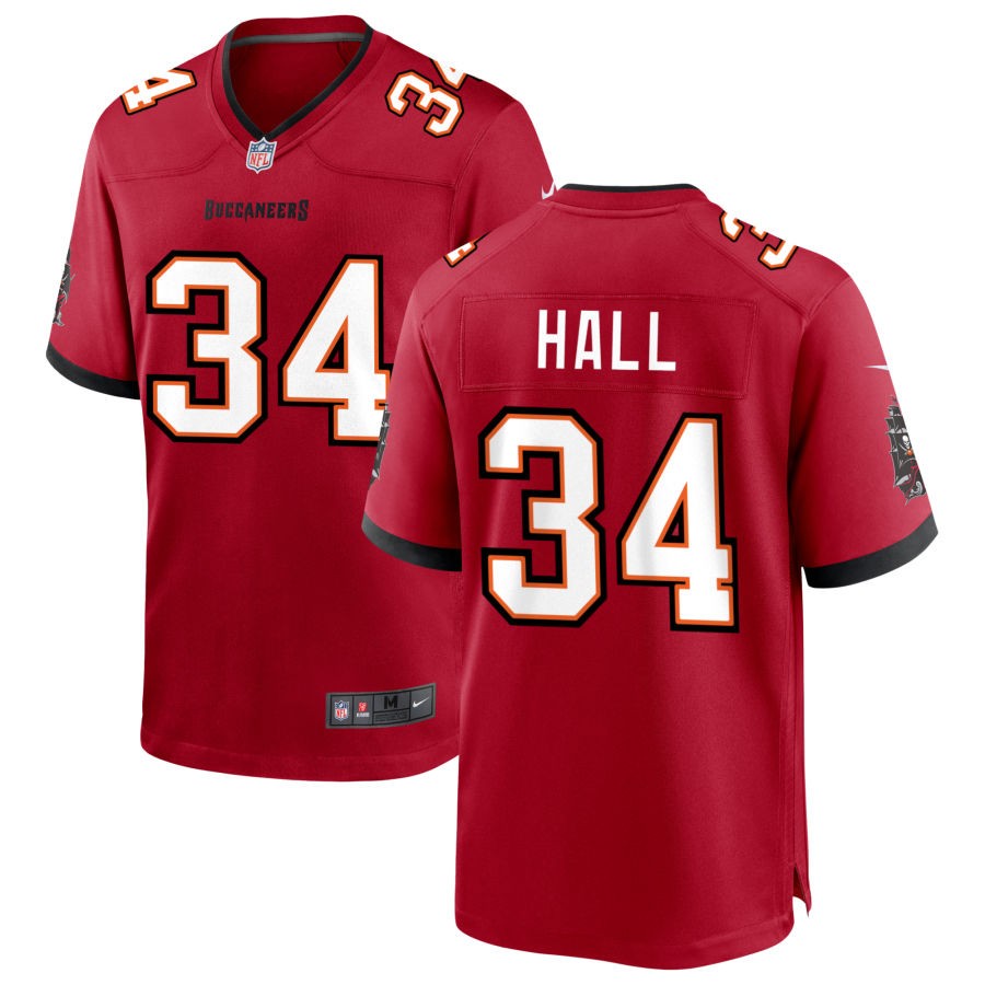 Bryce Hall Youth Nike Tampa Bay Buccaneers Red Custom Game Jersey