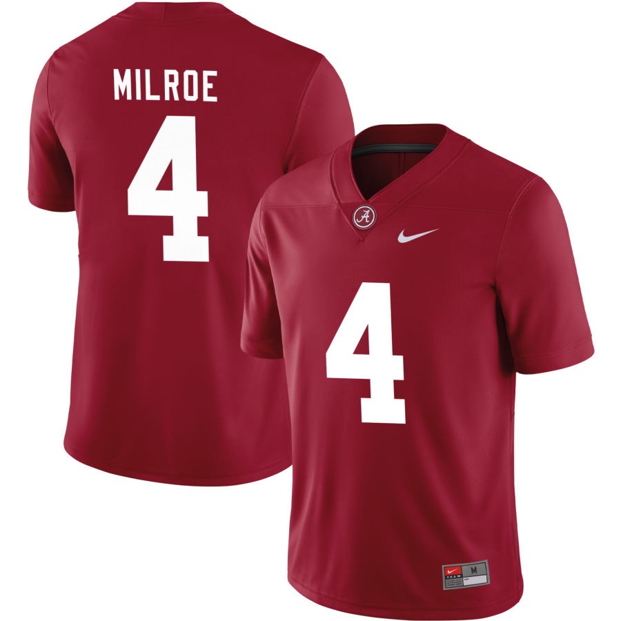 Jalen Milroe Men's Nike Crimson Alabama Crimson Tide Pick-A-Player NIL Replica Football Jersey