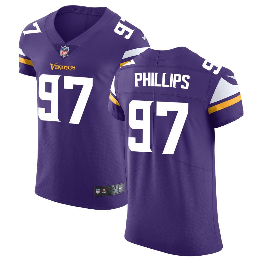 Harrison Phillips Men's Nike Purple Minnesota Vikings Vapor Untouchable Custom Elite Jersey