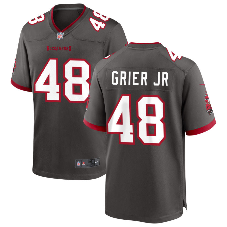 Antonio Grier Jr Youth Nike Pewter Tampa Bay Buccaneers Alternate Custom Game Jersey