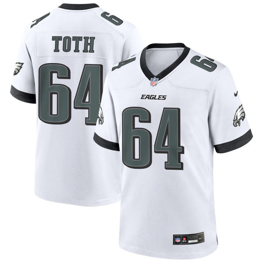 Brett Toth Men's Nike White Philadelphia Eagles Custom Game Jersey