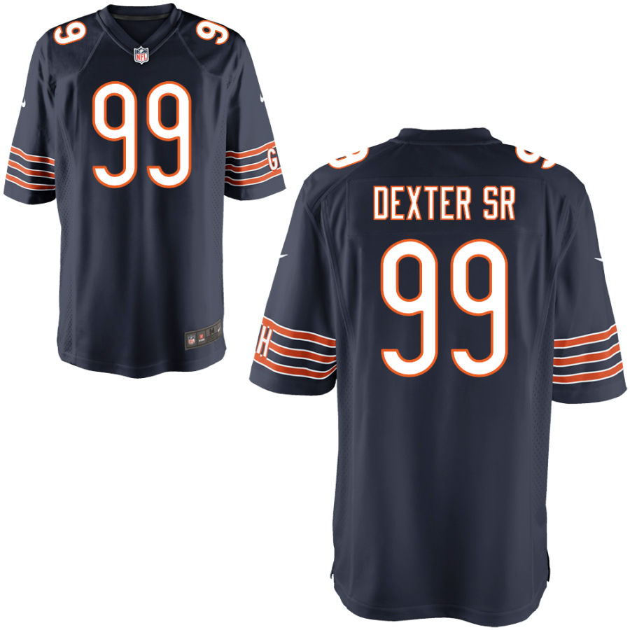 Gervon Dexter Sr Youth Nike Navy Chicago Bears Custom Game Jersey