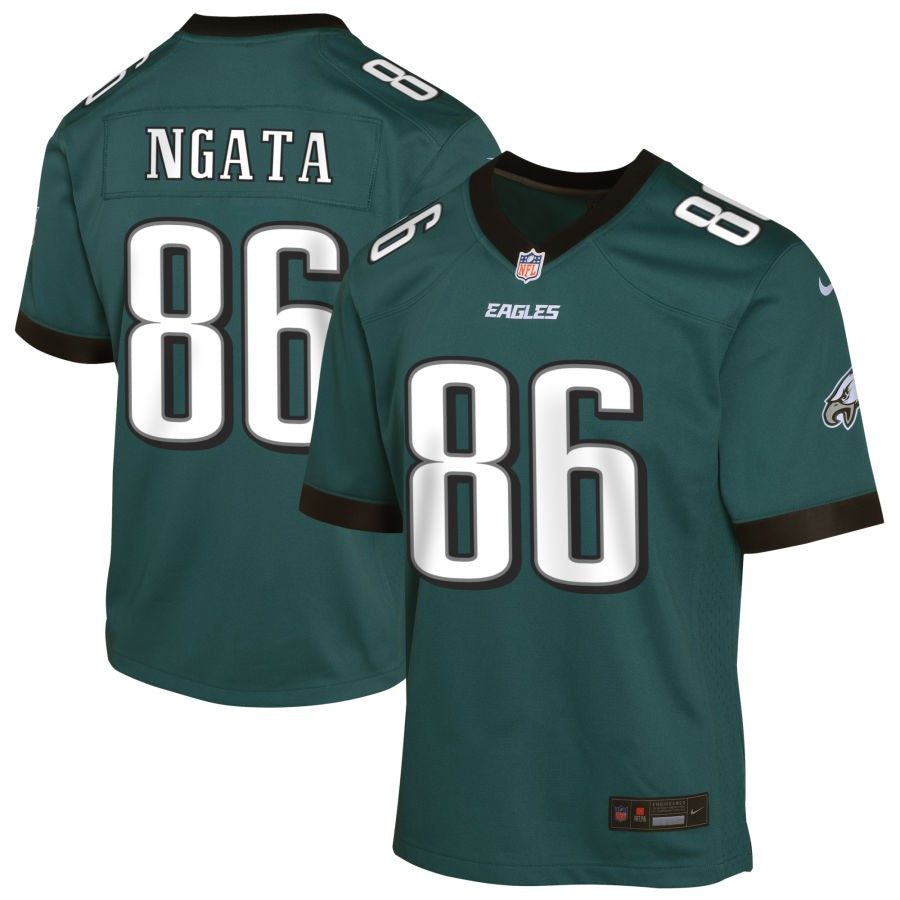 Joseph Ngata Youth Nike Midnight Green Philadelphia Eagles Custom Game Jersey