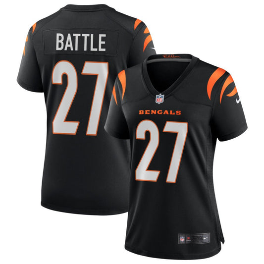 Jordan Battle Women's Nike Black Cincinnati Bengals Game Custom Jersey