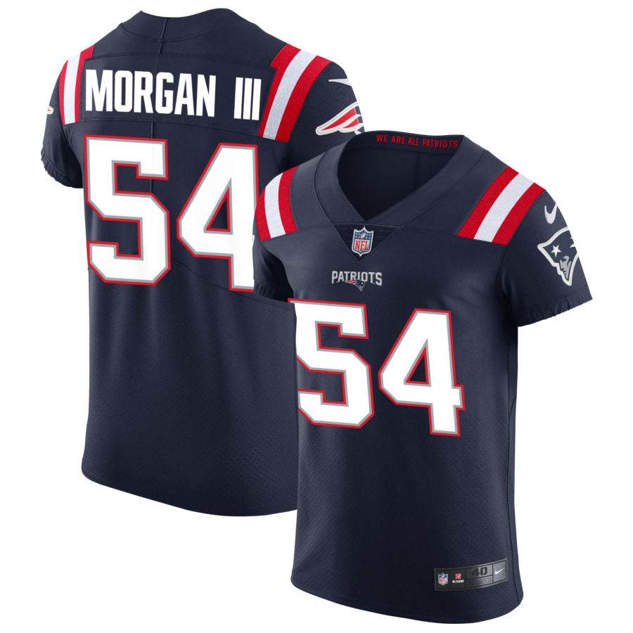 John Morgan III Men's Nike Navy New England Patriots Vapor Elite Custom Jersey