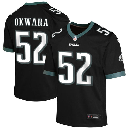 Julian Okwara Youth Nike Black Philadelphia Eagles Alternate Custom Game Jersey