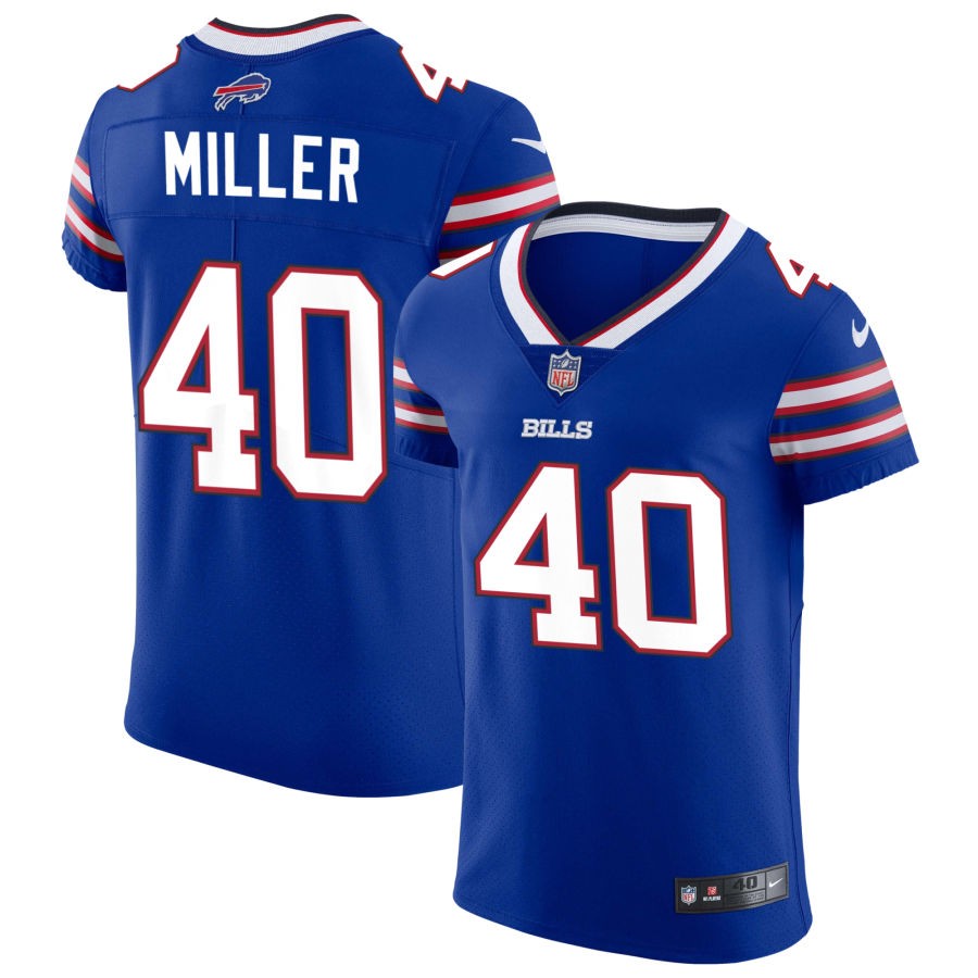 Von Miller Men's Nike Royal Buffalo Bills Vapor Elite Custom Jersey