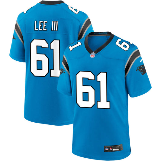 Ricky Lee III Men's Nike  Blue Carolina Panthers Alternate Custom Game Jersey