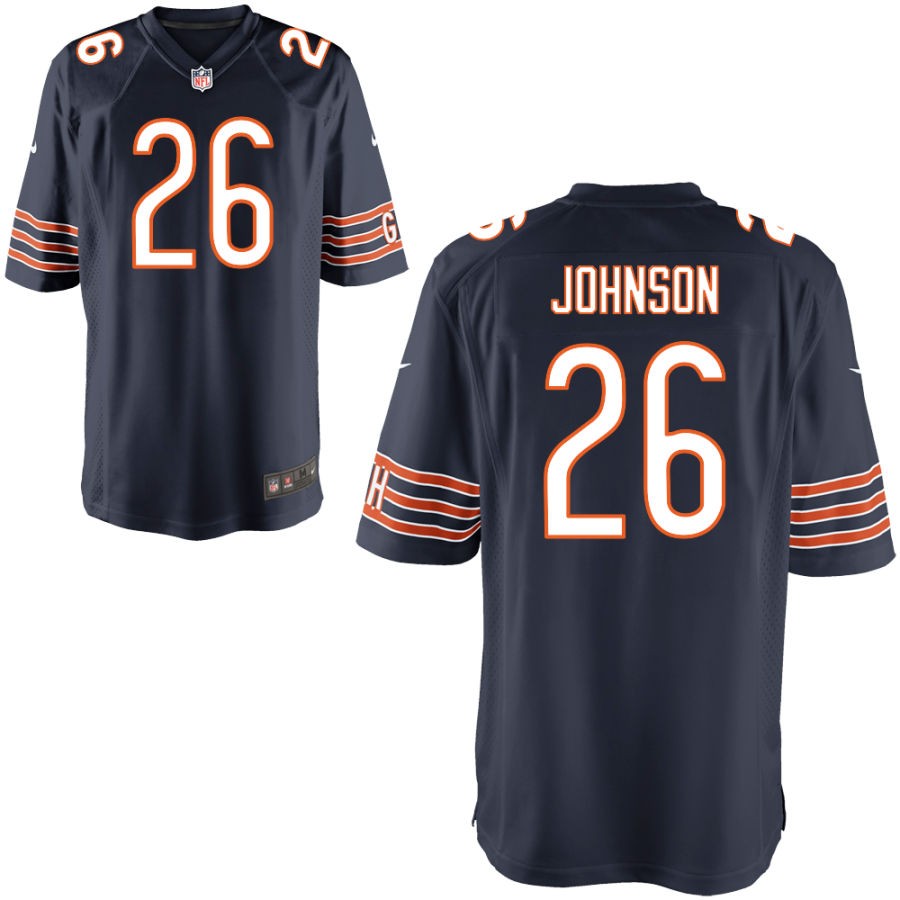 Quindell Johnson Youth Nike Navy Chicago Bears Custom Game Jersey