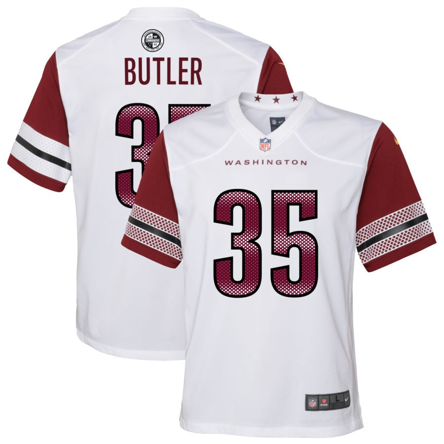 Percy Butler Youth Nike White Washington Commanders Game Custom Player Jersey