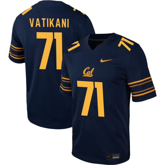 Sioape Vatikani Men's Nike  Navy Cal Bears Pick-A-Player NIL Football Game Jersey