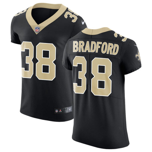 Millard Bradford Men's Nike Black New Orleans Saints Vapor Untouchable Custom Elite Jersey