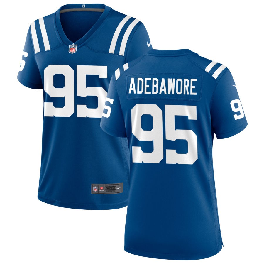 Adetomiwa Adebawore Women's Nike Indianapolis Colts Royal Custom Game Jersey