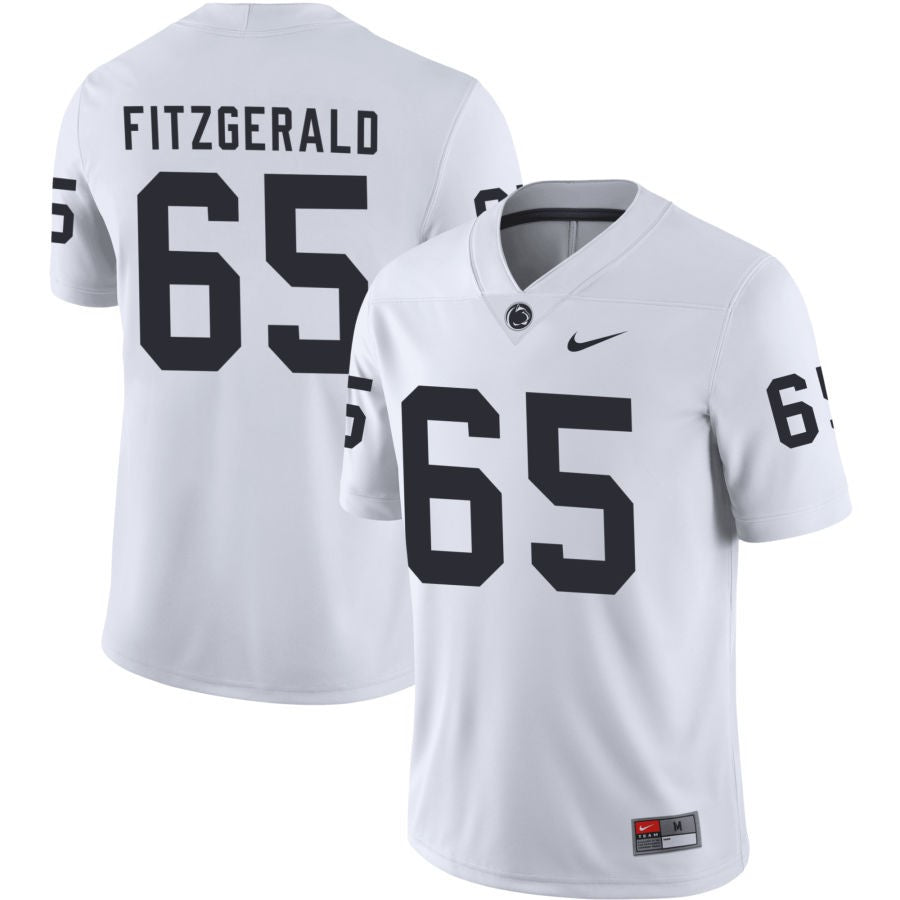 Jim Fitzgerald Men's Nike White Penn State Nittany Lions Pick-A-Player NIL Replica Football Jersey