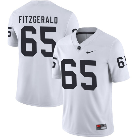 Jim Fitzgerald Men's Nike White Penn State Nittany Lions Pick-A-Player NIL Replica Football Jersey