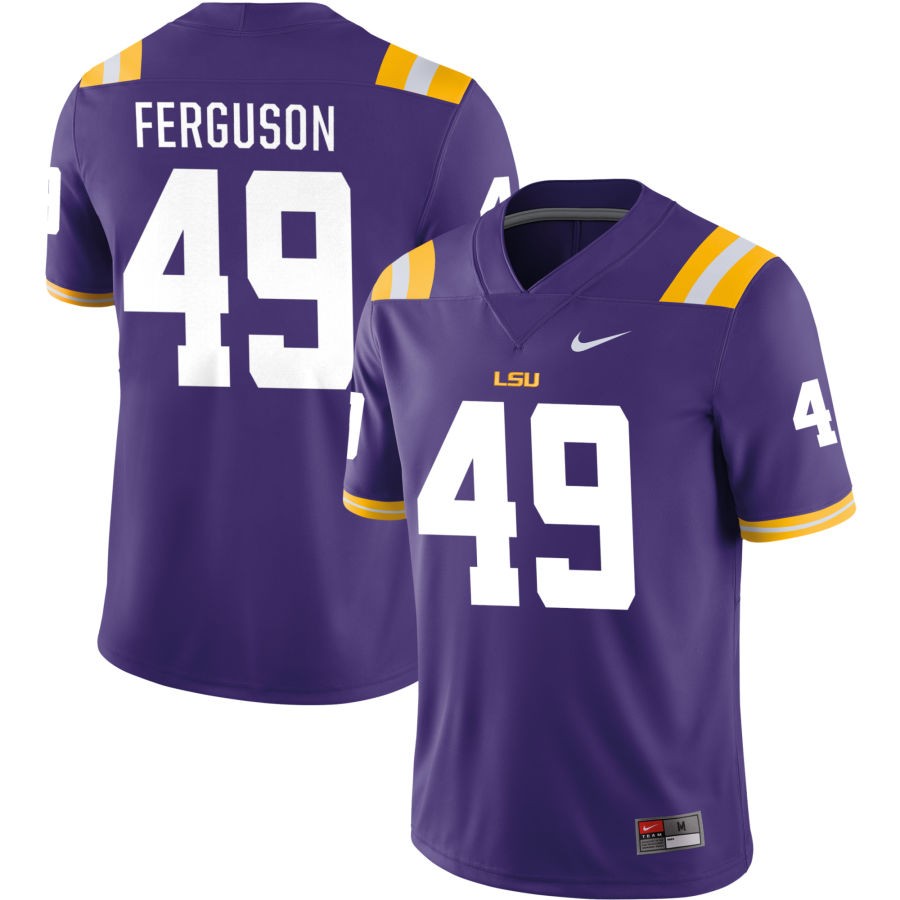 Jonathan Ferguson Men's Nike Purple LSU Tigers Pick-A-Player NIL Replica Football Jersey