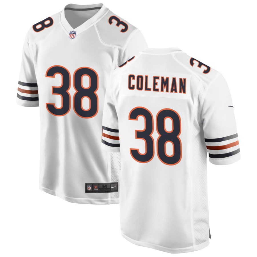 Douglas Coleman Men's Nike White Chicago Bears Custom Game Jersey