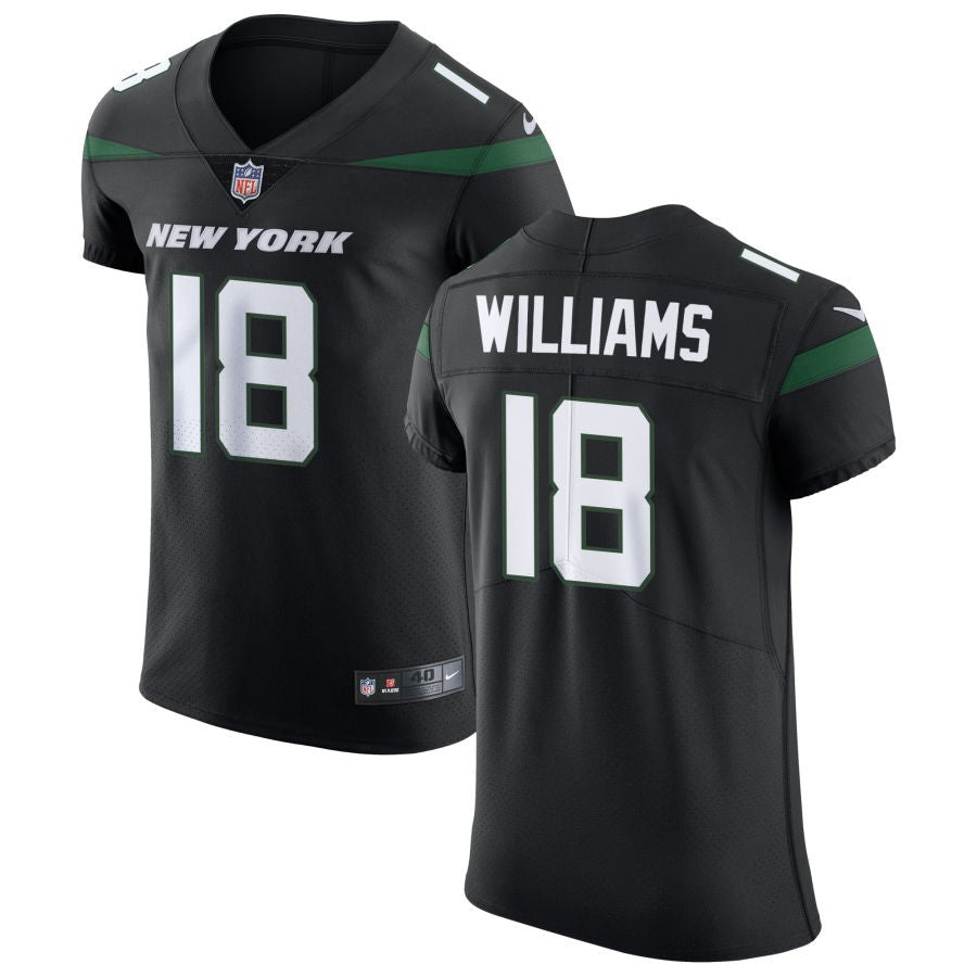 Mike Williams Men's Nike Stealth Black New York Jets Vapor Untouchable Elite Custom Jersey