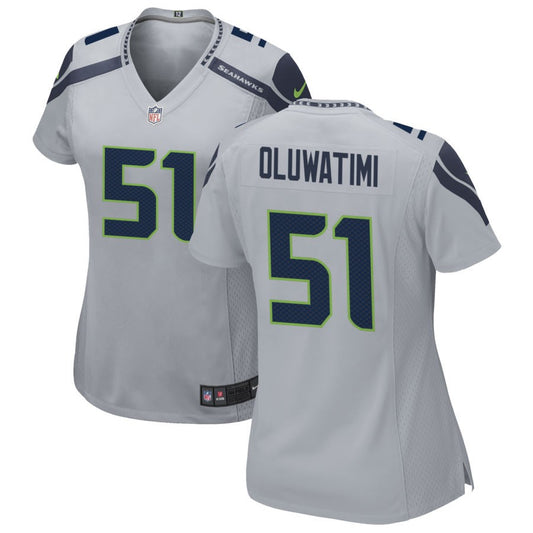 Olu Oluwatimi Women's Nike Gray Seattle Seahawks Alternate Custom Game Jersey