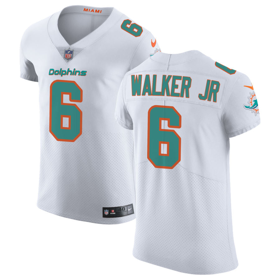 Anthony Walker Jr Men's Nike White Miami Dolphins Vapor Untouchable Elite Custom Jersey