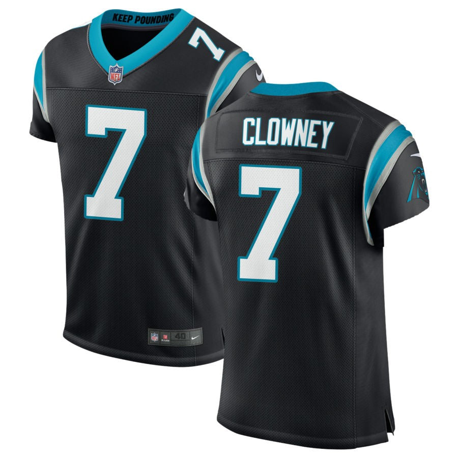 Jadeveon Clowney Men's Nike Black Carolina Panthers Classic Custom Elite Jersey