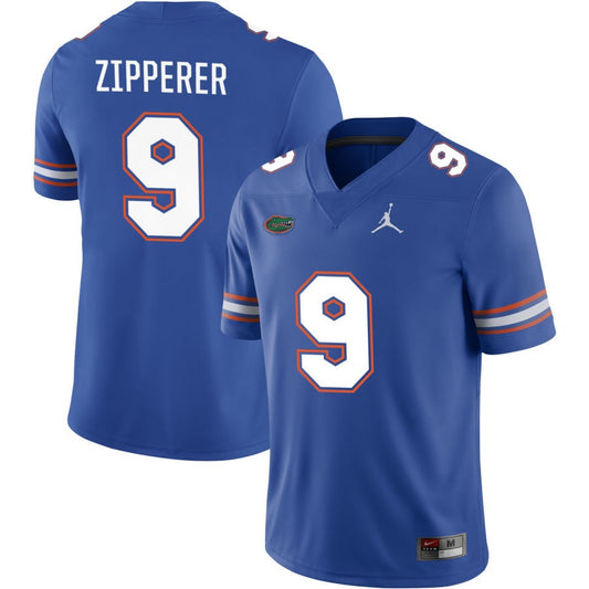 Keon Zipperer Men's Jordan Brand Royal Florida Gators Pick-A-Player NIL Replica Football Jersey