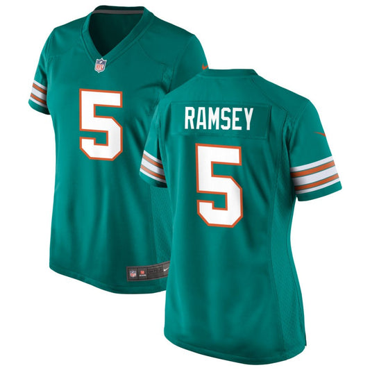 Jalen Ramsey Women's Nike Aqua Miami Dolphins Alternate Custom Game Jersey