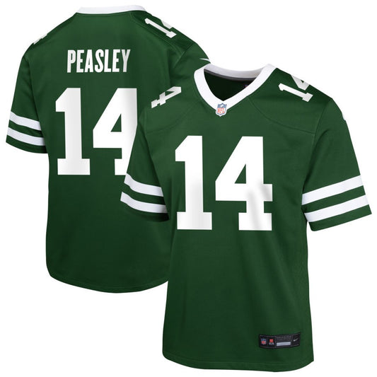 Andrew Peasley Youth Nike  Legacy Green New York Jets Custom Game Jersey