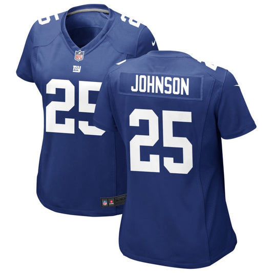 Alex Johnson Women's Nike Royal New York Giants Custom Jersey