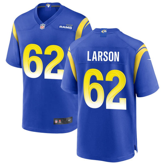 Blake Larson Men's Nike Royal Los Angeles Rams Custom Game Jersey