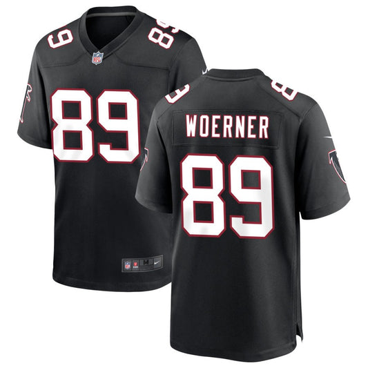 Charlie Woerner Men's Nike Black Atlanta Falcons Throwback Custom Game Jersey