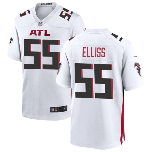 Kaden Elliss Men's Nike White Atlanta Falcons Custom Game Jersey