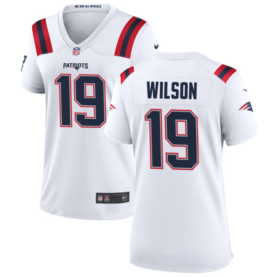 Marco Wilson Women's Nike New England Patriots White Custom Game Jersey