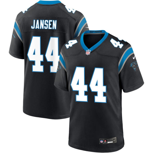 JJ Jansen Men's Nike Black Carolina Panthers Custom Game Jersey